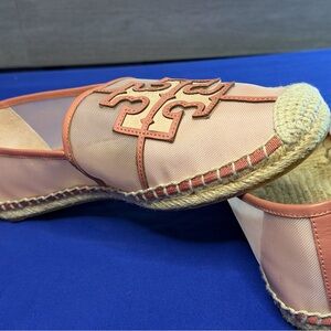 Tory Burch Blush Pink Espadrille Flats
